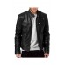 New Trendy Stand-up Collar Leather Plus Size Jacket