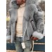 Mens Luxury Suede Leather Fur Coat