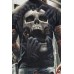 Halloween Skull Print T-shirt